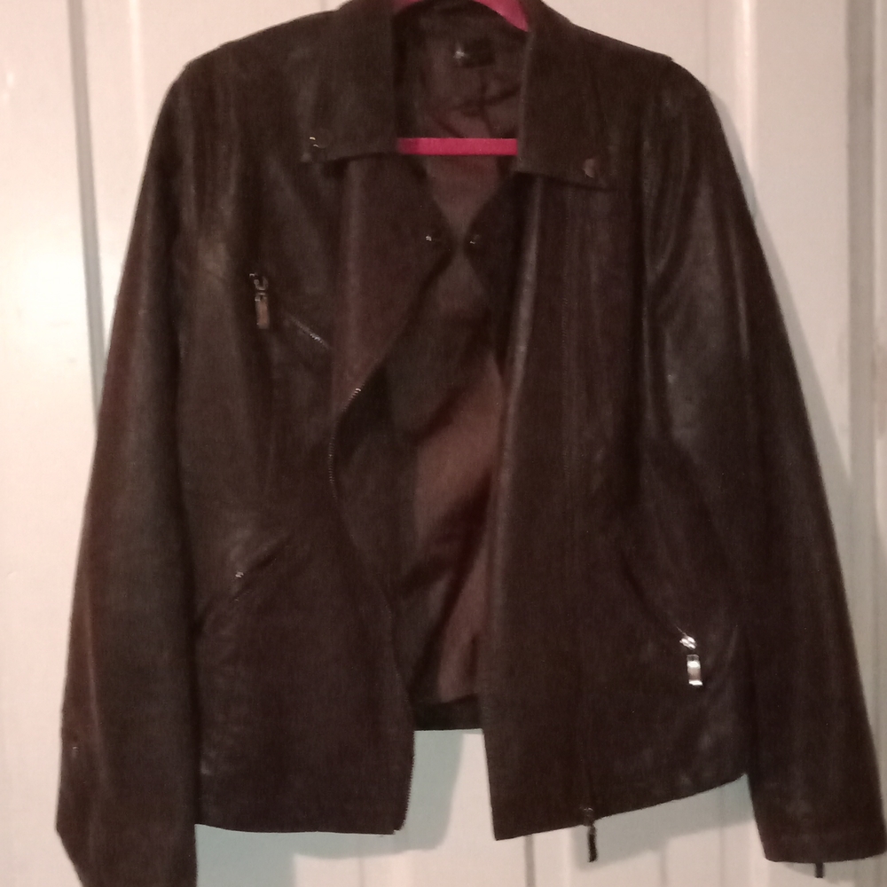 Faux leather jacket